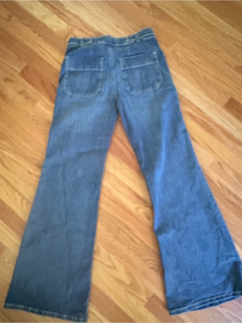 Pilcro Tower Flare Mid Rise Jeans - Picture 6 of 7